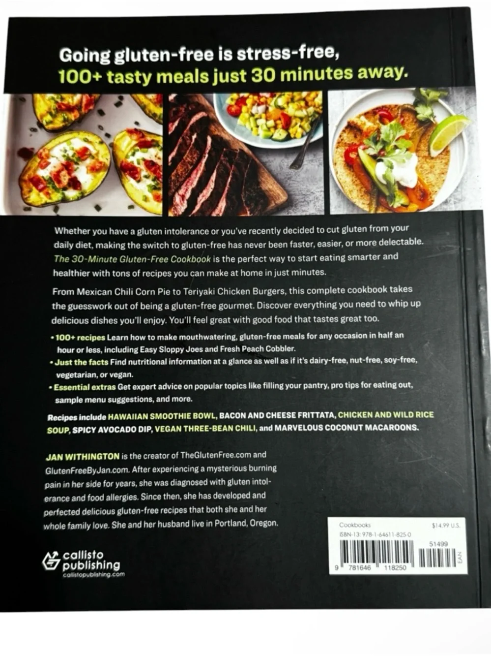 The 30-Minute Gluten-Free Cookbook by Jan‎ Withington